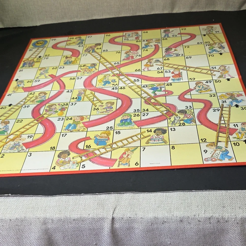 Vintage 1979 Chutes and‎ Ladders Milton Bradley #4555